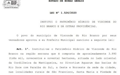Lei municipal de Visconde do Rio Branco proíbe mineração