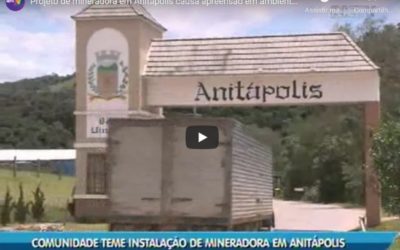 Notícia “Projeto de mineradora em Anitápolis causa apreensão em ambientalistas”