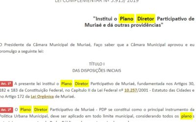 Plano Diretor de Muriaé proíbe mineração