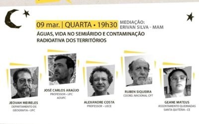 Diálogos da Mineração de Urânio e Fosfato: Águas, vida no semiárido e contaminação radioativa dos territórios