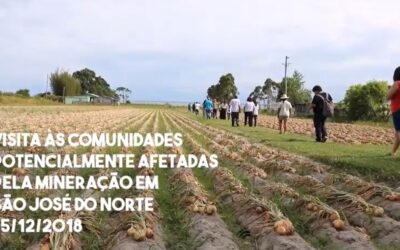 Visita às comunidades potencialmente atingidas pela mineração em São José do Norte (RS)