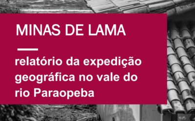 Minas de Lama: relatório da expedição geográfica no vale do rio Paraopeba